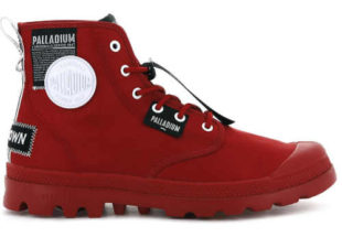 Červené stylové kotníkové boty pro dámy