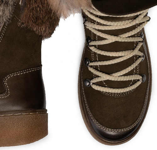Kvalitní dámské zimní boty z přírodní kůže