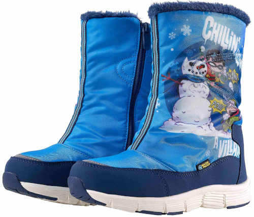 modré dětské zimní boty