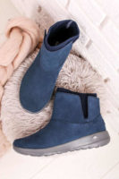 Tmavě modré dámské komfortní boty
