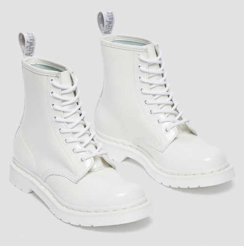 bílé šněrovací kotníkové boty